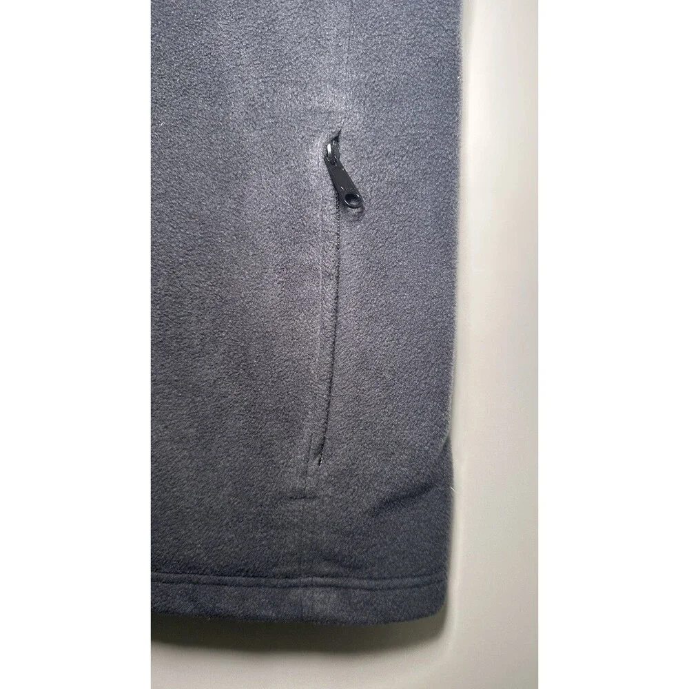 Columbia Men's Black Full Zip Vest Stand-Up Collar Regular Fit Size M